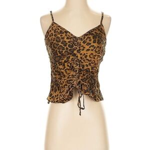 Nation LTD Cheetah Sleeveless Blouse Size Small Leopard Tank